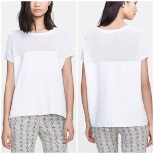 Rag & Bone Nicola Illusion Yoke Top small white